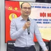 Tiến sỹ Lê Văn Hùng, Phó Viện trưởng Viện Địa lý nhân văn và Phát triển bền vững, (Viện Hàn lâm Khoa học xã hội Việt Nam) nhận định phát triển vùng cần chuyển từ tư duy mỗi địa phương một chiến lược tăng trưởng sang tư duy hợp tác để vùng tạo ra chuỗi sản phẩm cạnh tranh quốc tế. (Ảnh: Diệu Thúy/TTXVN)