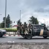 Lực lượng M23 tuần tra tại Goma, CHDC Congo. (Ảnh: THX/TTXVN)