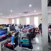 Một tòa nhà được dùng cho hoạt động lừa đảo trực tuyến tại thành phố Poipet. (Ảnh: AKP/TTXVN phát)