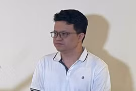 Bị can Nguyễn Hải Bình, Tổng giám đốc Công ty BH Media. (Ảnh: BCA)