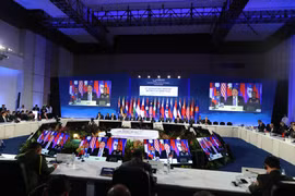 Hội nghị Bộ trưởng Quốc phòng các nước ASEAN mở rộng (ADMM+) lần thứ 13. (Ảnh: Phương Thảo)