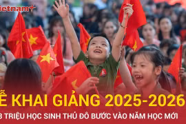Rộn ràng không khí khai giảng năm học mới tại Thủ đô Hà Nội