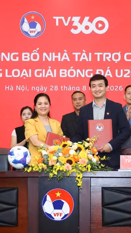 Tổng Công ty Viễn thông Viettel đồng hành cùng đội tuyển U20 Việt Nam tại Vòng loại Giải Bóng đá Vô địch U20 châu Á 2027. (Ảnh: VFF)