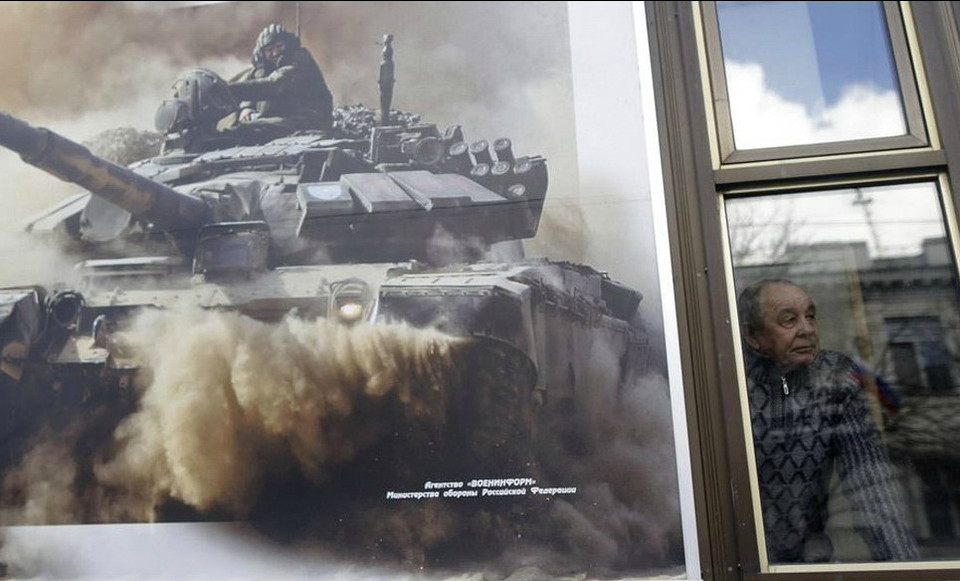 Ngày 18/3, tấm ảnh kỷ niệm một năm Crimea sáp nhập vào Nga. (Nguồn: Xinhua)