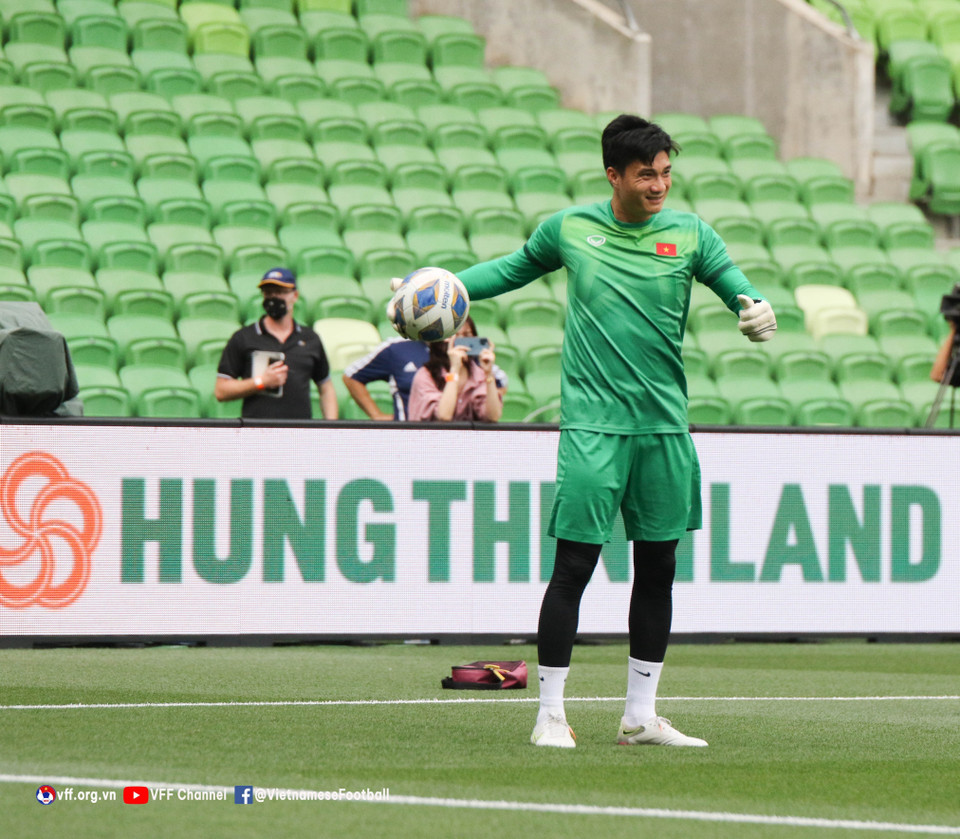 Đội tuyển Việt Nam tập luyện. Ảnh: TTXVN phát