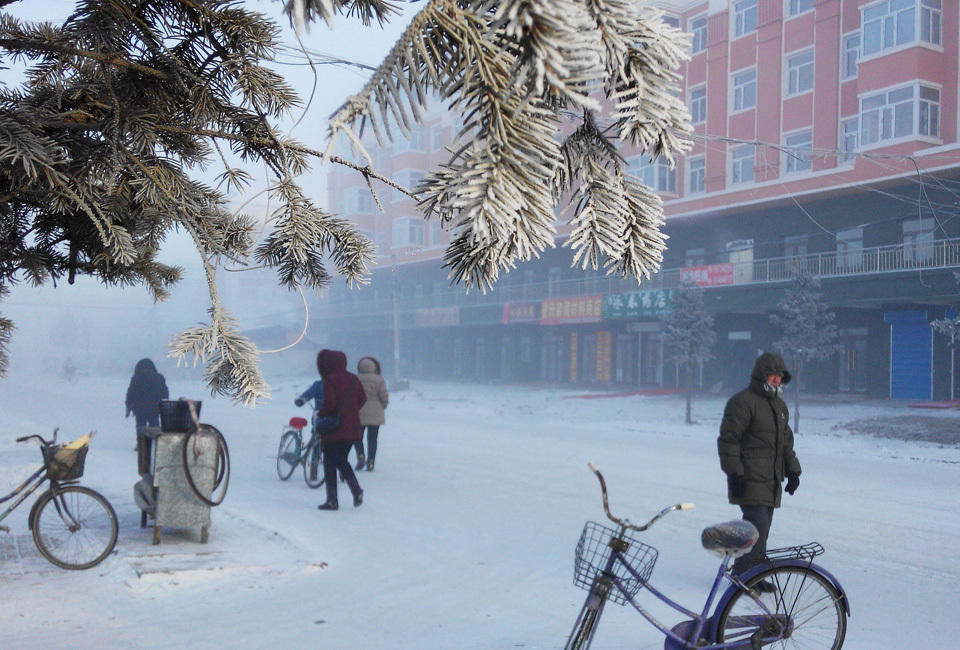 Quang cảnh tại một thị trấn của Hulunbuir.