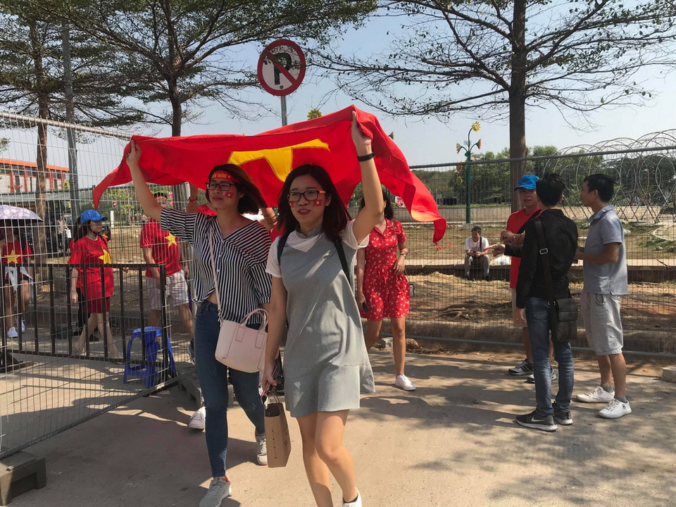 Trước thềm trận đấu này, Việt Nam và Nhật Bản đang cùng có được 6 điểm và hiệu số bàn thắng bại là +5. (Ảnh: Đỗ Quyên/Vietnam+)