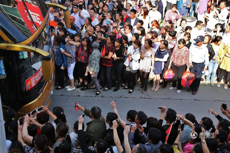 Quang cảnh buổi tiễn đưa. (Nguồn: QQ)