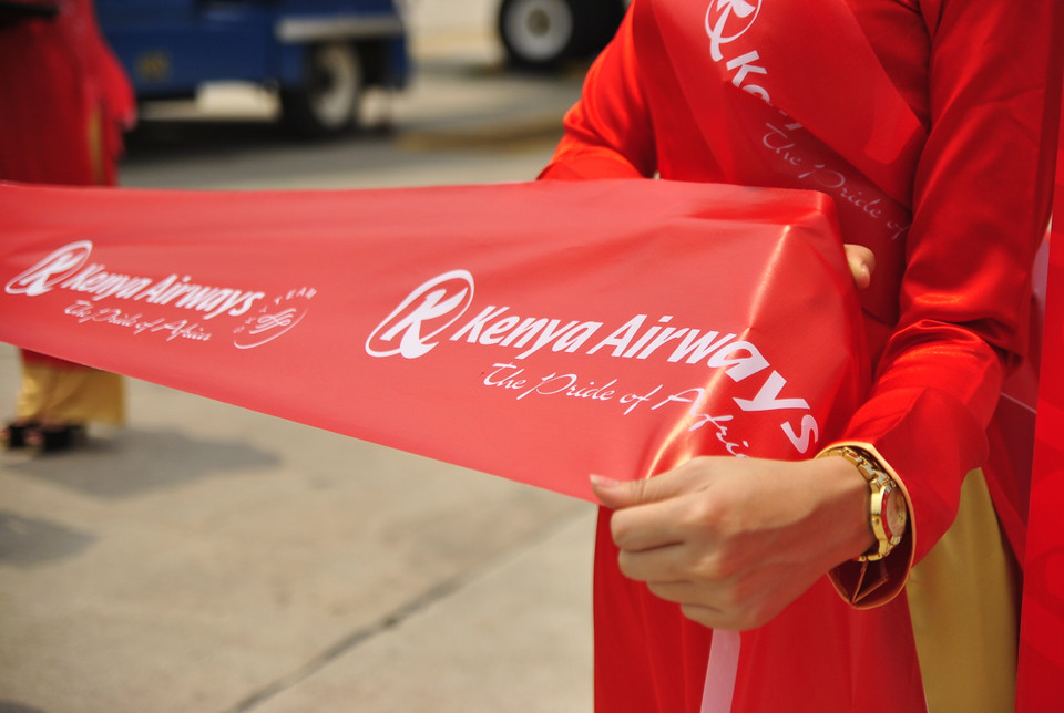 Sáng ngày 31/3, tại cảng hàng không sân bay Nội Bài đã diễn ra lễ khai trương chính thức đường bay thẳng từ Kenya tới Việt Nam.(Ảnh: Võ Phương/Vietnam+)