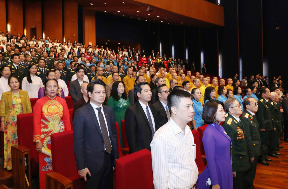 Đại biểu dự Lễ kỷ niệm. (Ảnh: Phương Hoa/TTXVN)