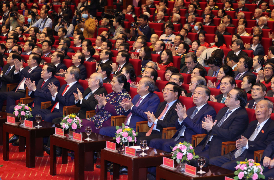 Các đại biểu tham dự Lễ kỷ niệm. (Ảnh: Thống Nhất/TTXVN)