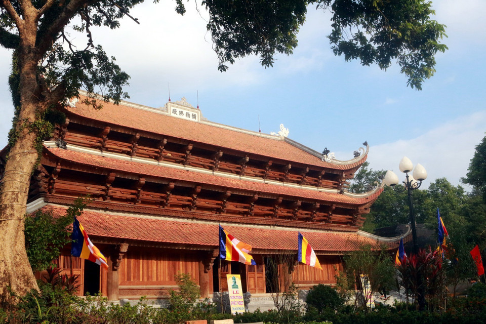 Gian chính điện của chùa. (Nguồn: TTXVN phát)