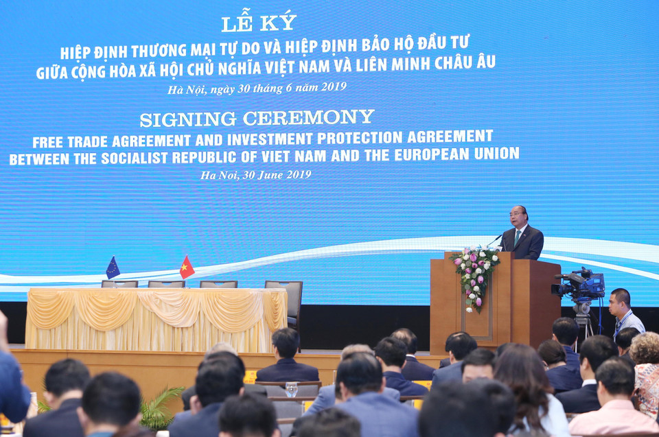 Thủ tướng Nguyễn Xuân Phúc phát biểu. (Ảnh: Lâm Khánh/ TTXVN)