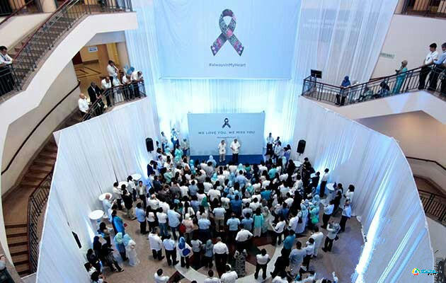 Ngày 8/3, 'Love You Miss You' - hoạt động tưởng niệm một năm ngày MH370 mất tích. (Nguồn: QQ)