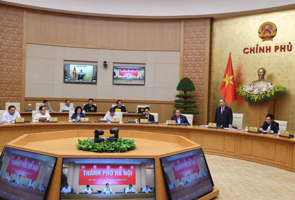 Thủ tướng Nguyễn Xuân Phúc phát biểu. (Ảnh: Thống Nhất/TTXVN)