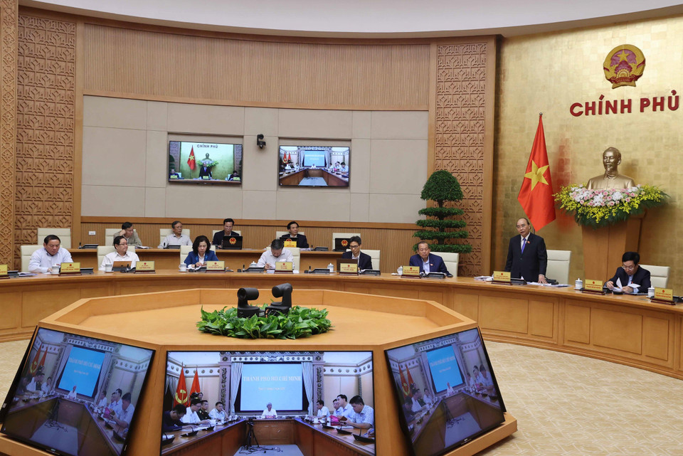 Thủ tướng Nguyễn Xuân Phúc phát biểu. (Ảnh: Thống Nhất/TTXVN)