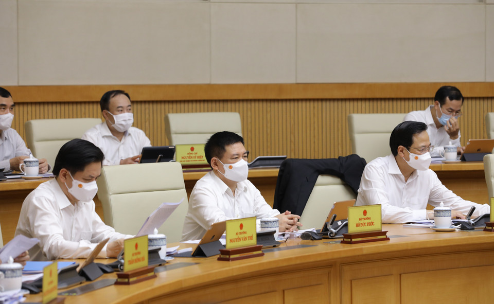 Thành viên Chính phủ dự phiên họp. (Ảnh: Văn Điệp/TTXVN)