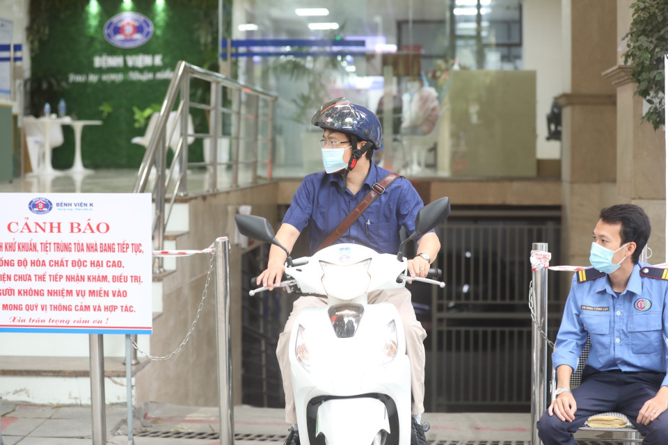Bệnh viện K tại cơ sở Phan Chu Trinh đã tháo dỡ cách ly. (Ảnh: Minh Quyết/TTXVN)