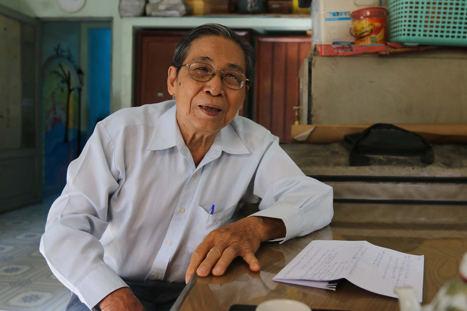 Nhà báo Thanh Bền, nguyên phóng viên Thông tấn xã Giải phóng. (Ảnh: Thanh Vũ/TTXVN)