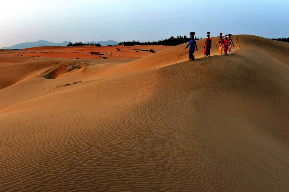 Đồi cát Nam Cương (huyện Ninh Phước, tỉnh Ninh Thuận). (Ảnh: Thanh Hà/TTXVN)