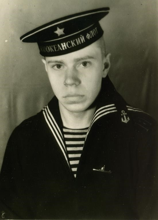 Trung úy Vladimir N. Shvets, thủy thủ tàu trinh sát Hạm đội Thái Bình Dương thời trẻ. (Nguồn: TTXVN)