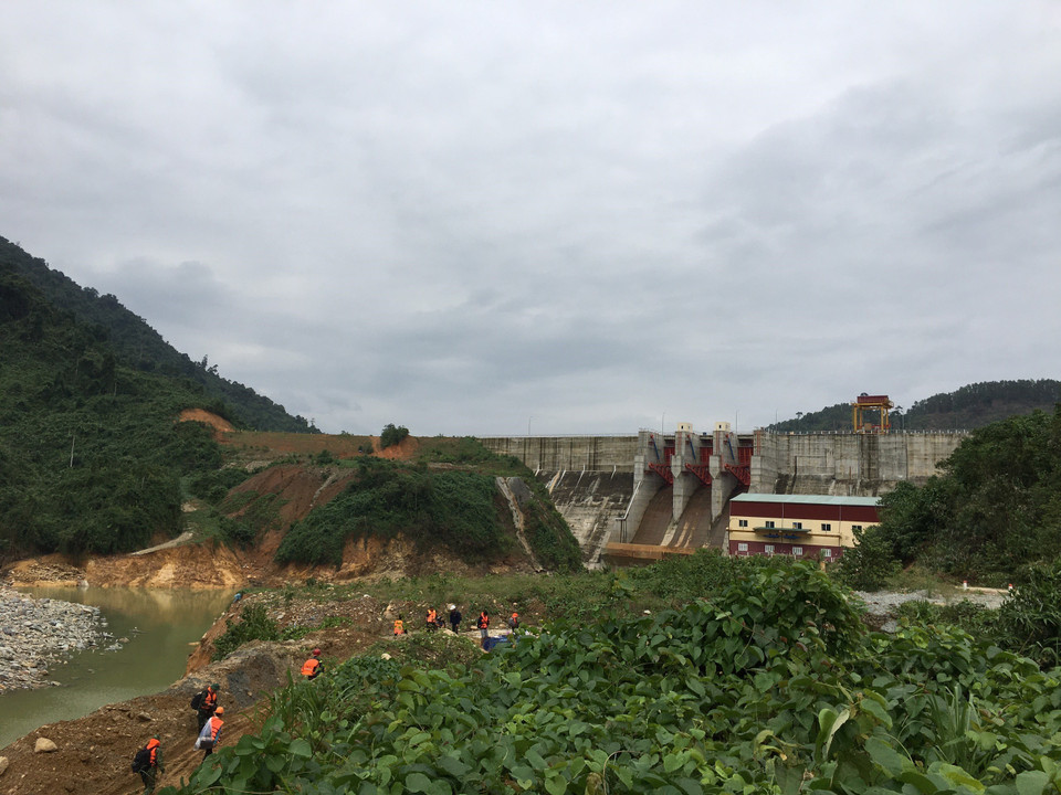 Công trình thủy điện Rào Trăng 4. (Ảnh: Đỗ Trưởng/TTXVN)