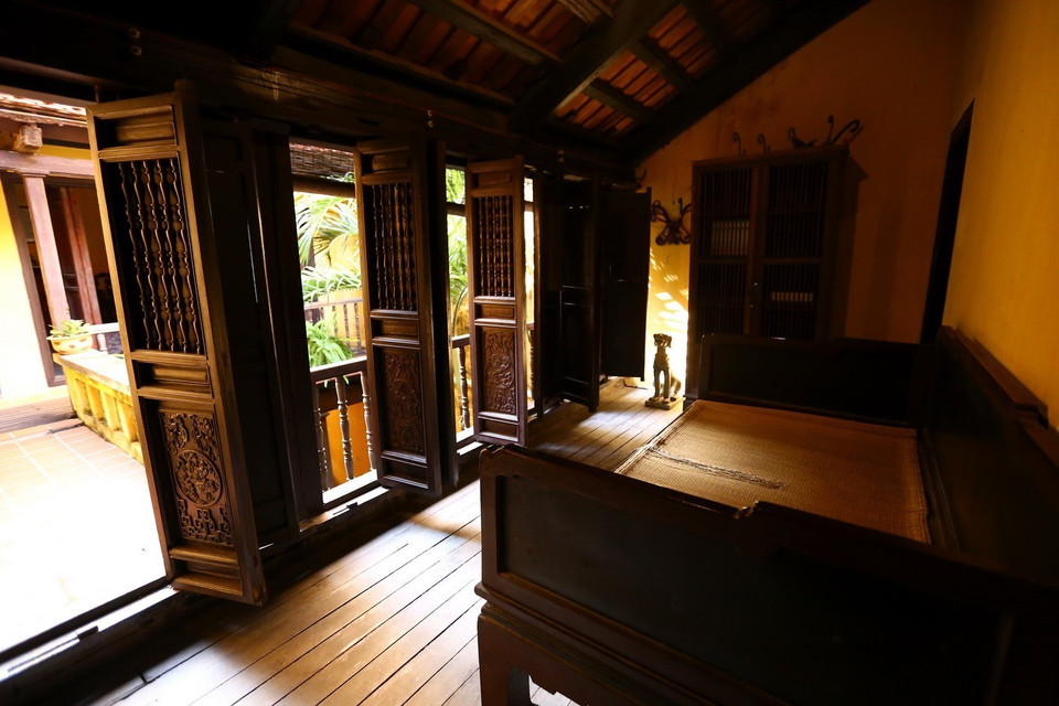 Không gian giữa trên gác 2 là phòng tiếp cố nhân. (Nguồn: TTXVN)