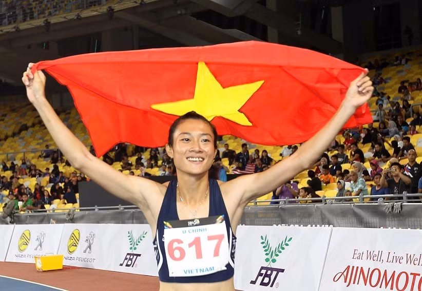 VĐV Lê Tú Chinh, dân tộc Hoa, HCV 200m nữ môn Điền kinh tại nhiều kỳ SEA Games. (Nguồn: TTXVN)