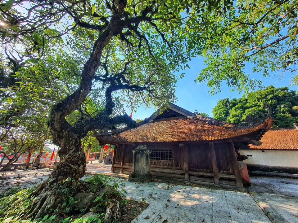 Di tích lịch sử Đình chợ Vân, nơi diễn ra các cuộc míttinh tuyên truyền cách mạng vào tháng 3/1945. (Ảnh: Danh Lam/TTXVN)