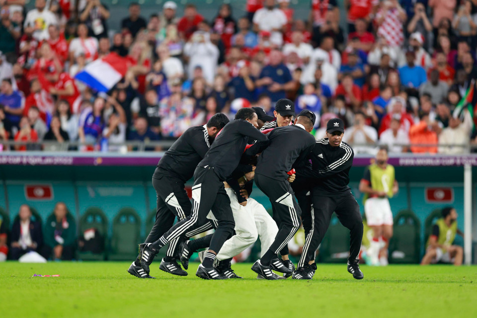 Hành động của Mino Bei được cho là để ủng hộ người dân và đất nước Palestine. (Ảnh: Hải An/Vietnam+)