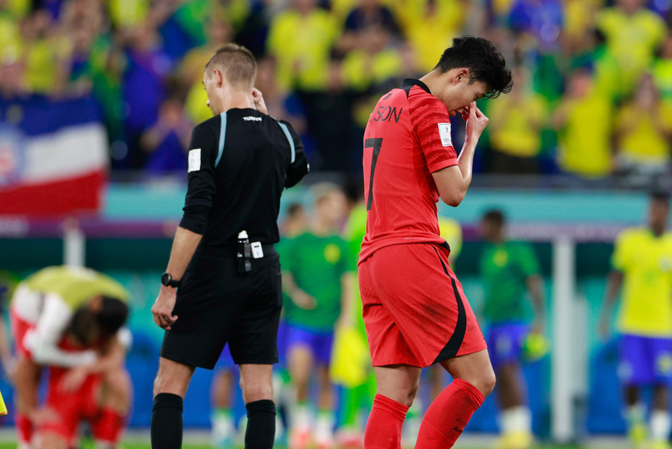 Son Heung-min và các đồng đội rất nỗ lực nhưng anh và đồng đội đã phải nói lời chia tay World Cup 2022. (Ảnh: Hải An/Vietnam+)