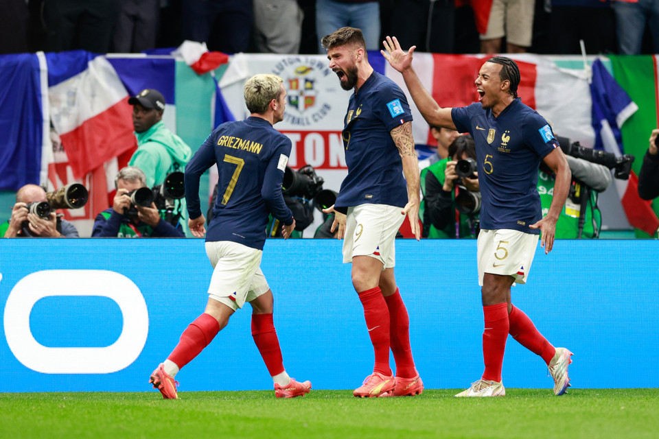 Pháp tiến thêm một bước trong tham vọng bảo vệ ngôi vương World Cup. (Ảnh: Hải An/Vietnam+)