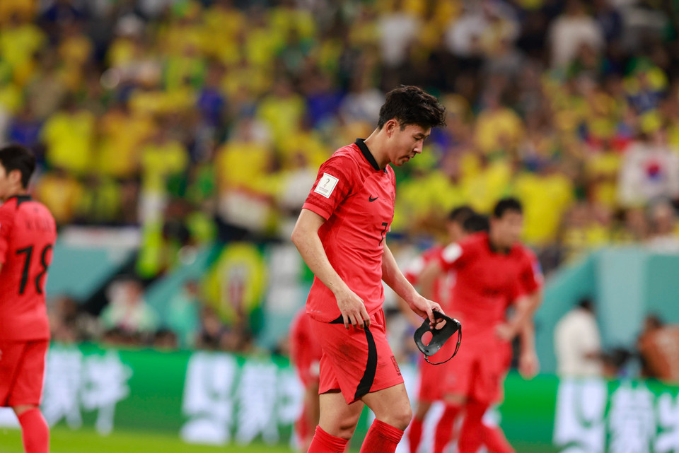 Son Heung-min và đồng đội khép lại hành trình World Cup 2022. (Ảnh: Hải An/Vietnam+)