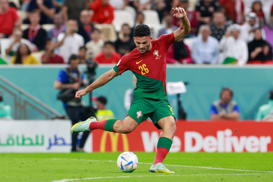 Goncalo Ramos tỏa sáng với hat-trick vào lưới Thụy Sĩ. (Ảnh: Hải An/Vietnam+)