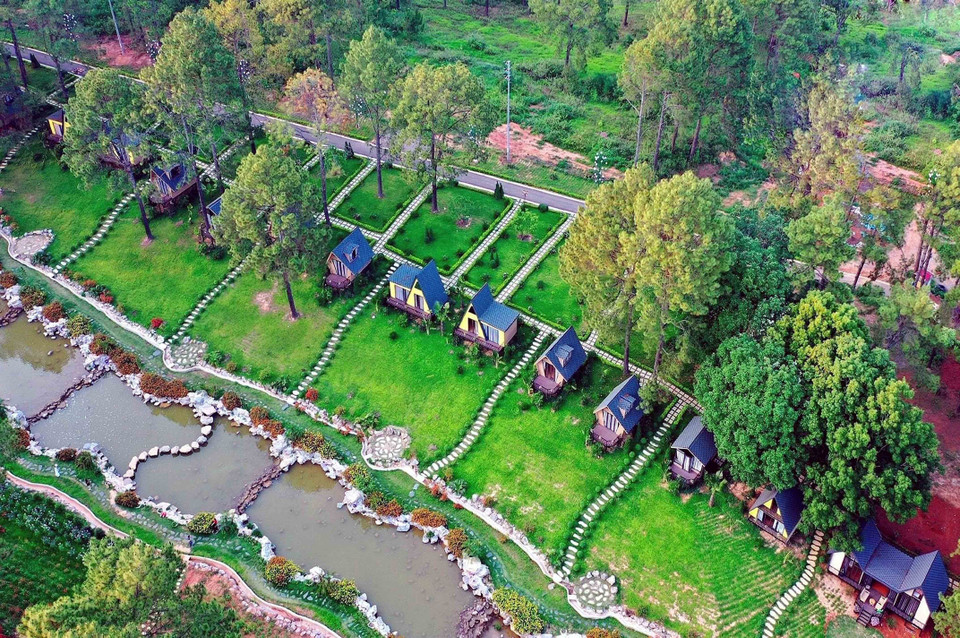 Những homestay tại Sơn La. (Ảnh: Quang Quyết/TTXVN)