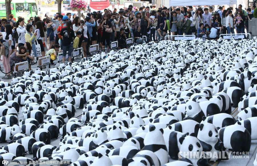 Đây là một trong nhiều hoạt động thuộc chiến dịch 1.600 Pandas World Tour, nhằm nâng cao nhận thức và thúc đẩy các chương trình bảo vệ gấu trúc trước nguy cơ tuyệt chủng. (Nguồn: Chinadaily)