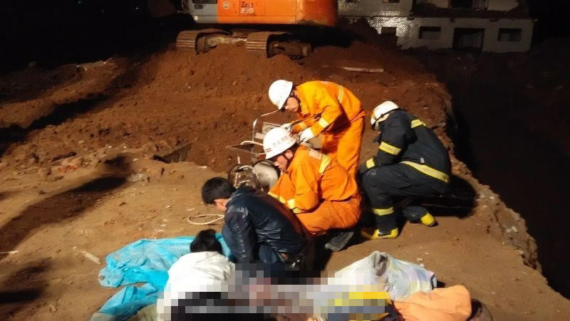 Hiện trường cứu hộ. (Nguồn: QQ)