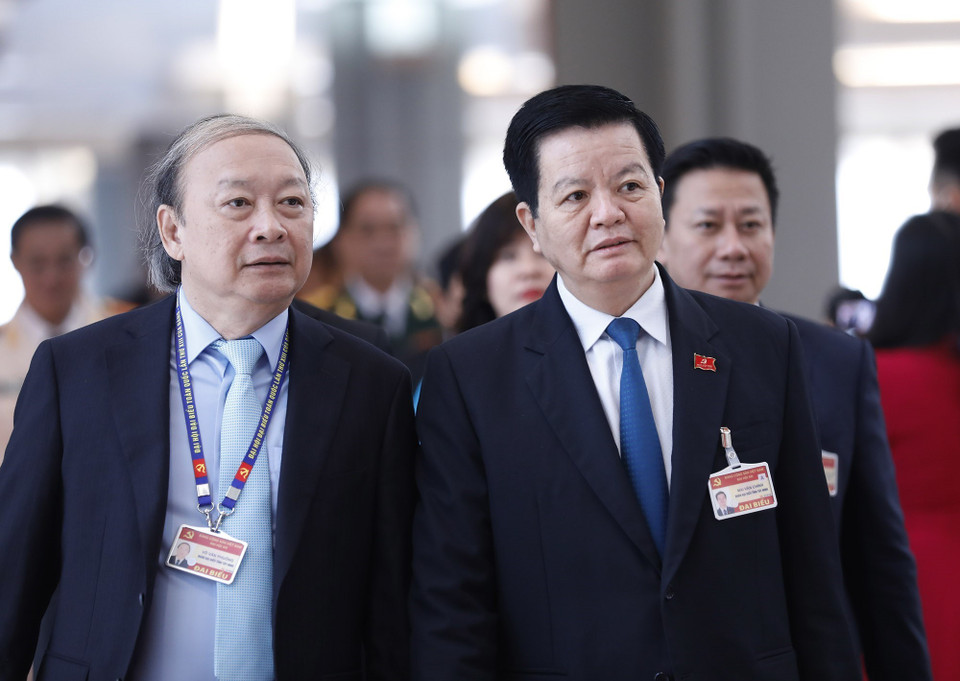 Các đại biểu tham dự phiên bế mạc Đại hội XIII của Đảng. (Nguồn: TTXVN)