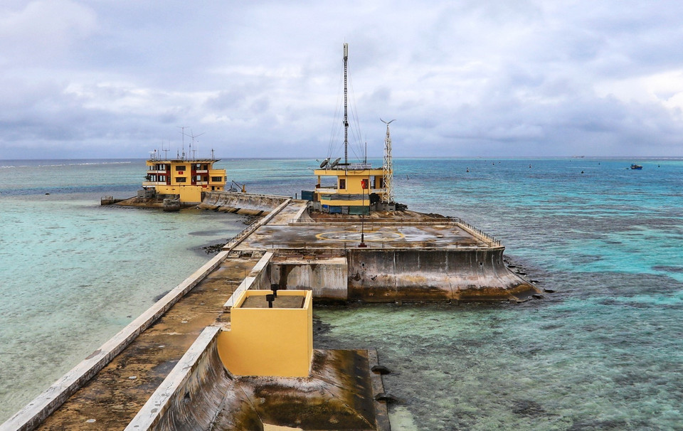 Quang cảnh Đảo Đá Lớn A. (Ảnh: Thành Đạt/TTXVN)