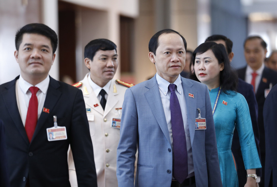 Các đại biểu tham dự phiên bế mạc Đại hội XIII của Đảng. (Nguồn: TTXVN)