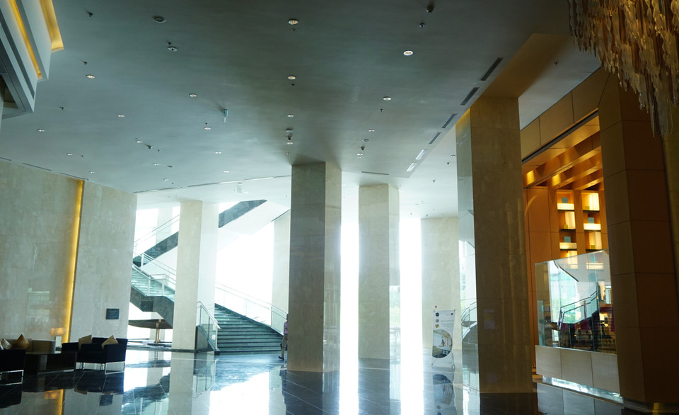 Đây là một trong những khách sạn có quy mô lớn nhất Việt Nam với thiết kế hiện đại, tiêu chuẩn 5 sao. (Ảnh: Võ Phương/Vietnam+)