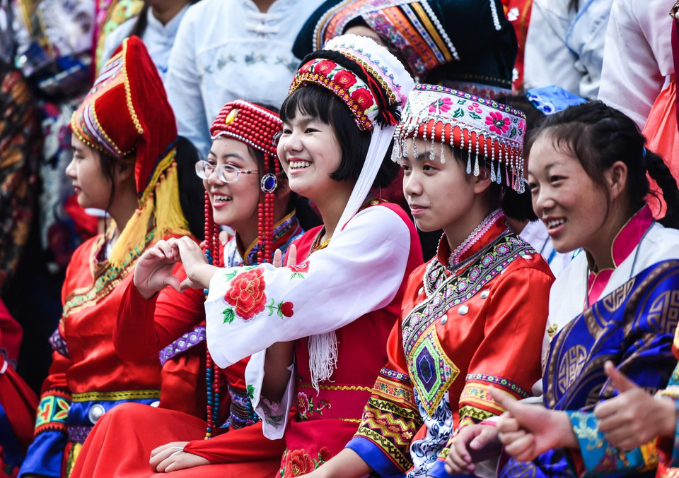 Quần chúng nhân dân Trung Quốc tham dự lễ kỷ niệm 70 năm Quốc khánh nước Cộng hòa Nhân dân Trung Hoa tại Quảng trường Thiên An Môn ở thủ đô Bắc Kinh, ngày 1/10/2019. (Nguồn: THX/TTXVN)