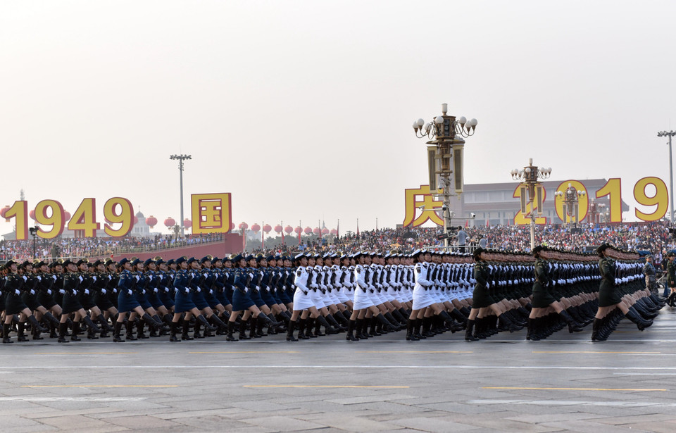 Quang cảnh Lễ diễu binh, diễu hành. (Ảnh: Lương Tuấn/TTXVN)