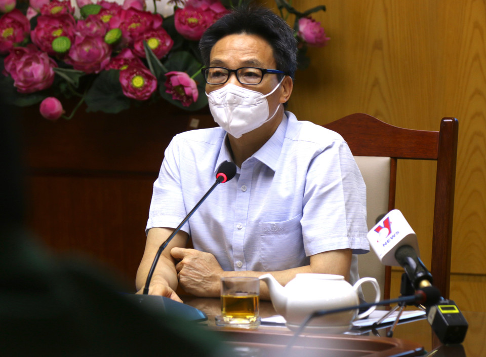 Phó Thủ tướng Vũ Đức Đam phát biểu tại buổi làm việc với lãnh đạo Quận 12. (Ảnh: Xuân Tình/TTXVN)