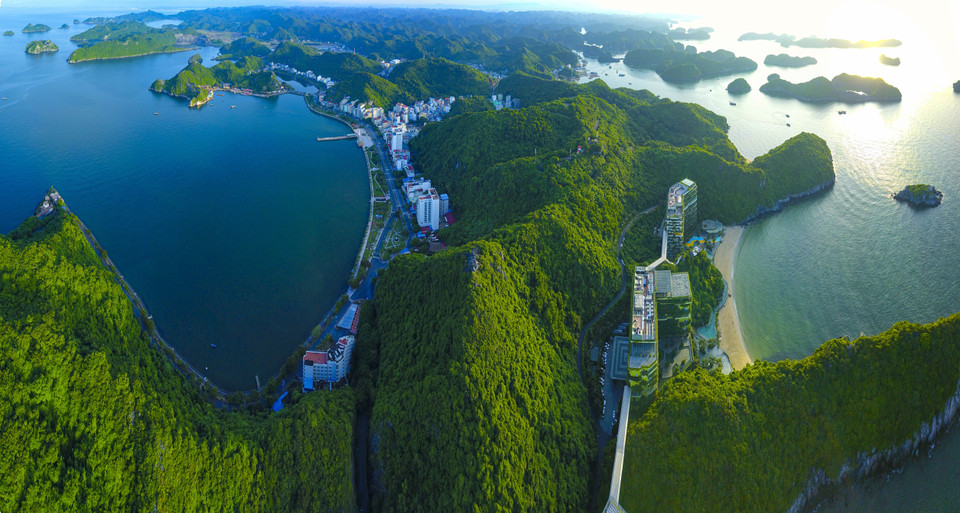 Quần đảo Cát Bà được UNESCO công nhận là Khu dự trữ sinh quyển thế giới với Vườn Quốc gia Cát Bà rộng gần 600ha, là nơi bảo tồn nguồn gen đa dạng vì có nhiều loại động vật, thực vật quý hiếm. (Ảnh: Minh Đức/TTXVN)