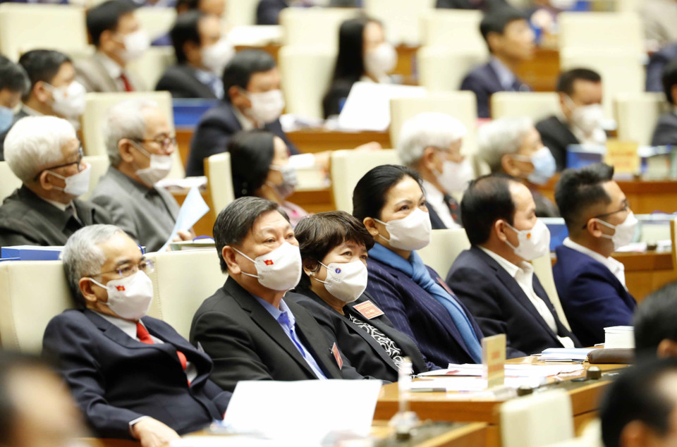 Tham dự hội nghị có khoảng 600 đại biểu là lãnh đạo Đảng, Nhà nước, các nhà quản lý văn hóa, trí thức, văn nghệ sỹ tiêu biểu với hơn 150 tham luận, được kết nối trực tuyến từ Hà Nội đến các điểm cầu ở tất cả các tỉnh, thành trong cả nước. (Ảnh: Phương Hoa/TTXVN)