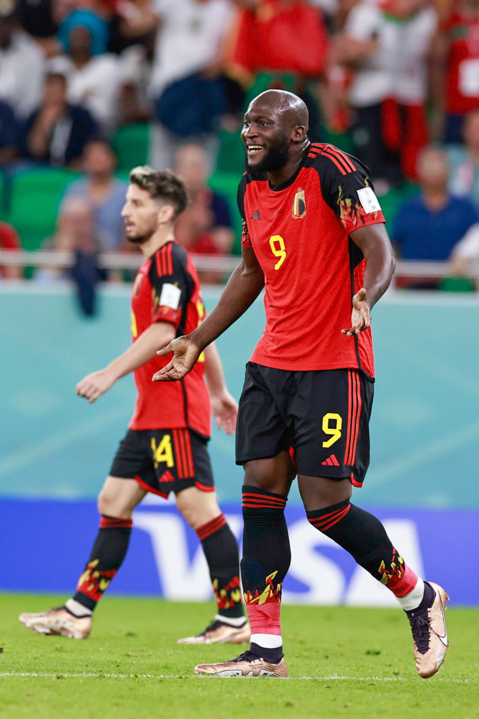 Bỉ cầm bóng nhỉnh hơn trong cả trận, nhưng không tạo được cơ hội rõ rệt nào. (Ảnh: Hải An/Vietnam+)