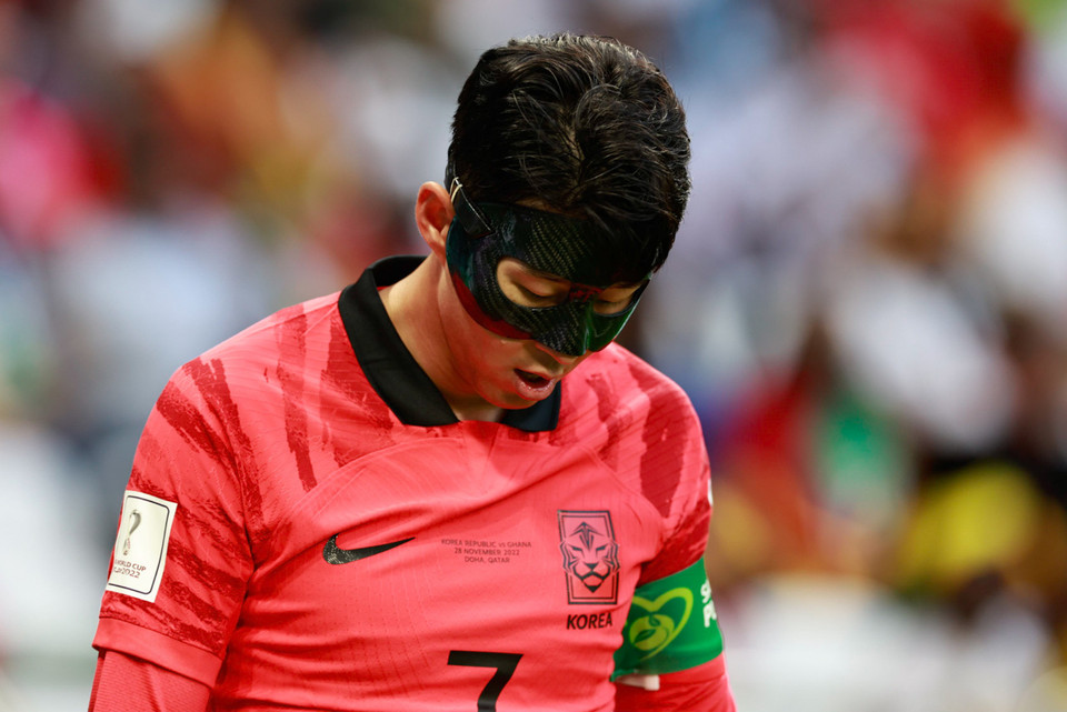 Son Heung-min và các đồng đội đã không thể có màn lội ngược dòng ngoạn mục trước Ghana. (Ảnh: Hải An/Vietnam+)