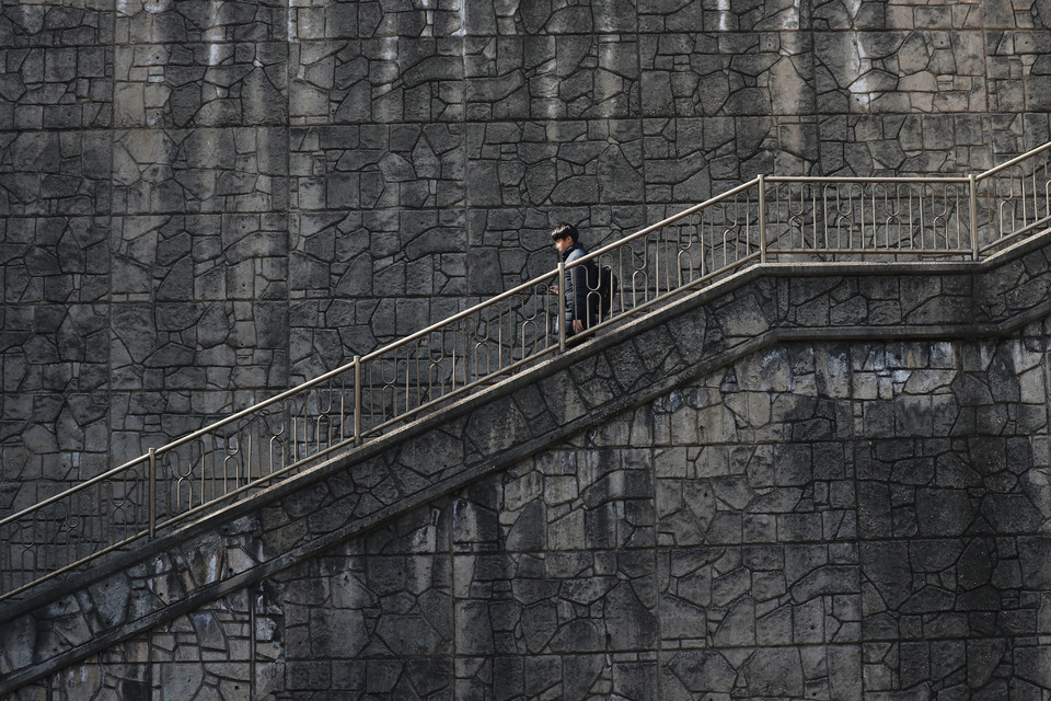 Một địa điểm quay phim 'Parasite' (Ký sinh trùng) của đạo diễn Bong Joon-ho tại Seoul, Hàn Quốc, ngày 11/2/2020. (Nguồn: Yonhap/TTXVN)