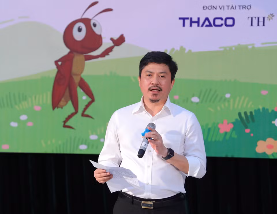 Tổng Biên tập Báo Thể thao &amp; Văn hóa Lê Xuân Thành phát biểu khai mạc buổi lễ. (Ảnh: Hoàng Hiếu/TTXVN)